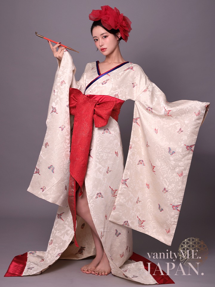 花魁 コスプレ 和柄 本格和装 着物 花魁ドレス 椿 TSUBAKI｜vcsot-250675