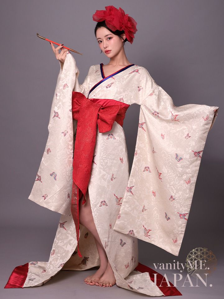 花魁 コスプレ 和柄 本格和装 着物 花魁ドレス 椿 TSUBAKI｜vcsot-250675