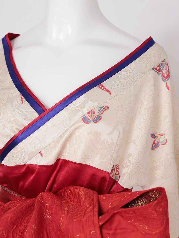 花魁 コスプレ 和柄 本格和装 着物 花魁ドレス 椿 TSUBAKI｜vcsot-250675