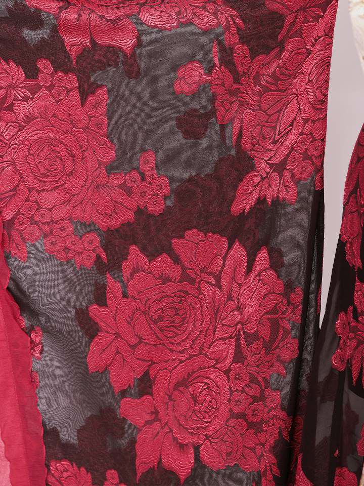 【2点セット】花魁 大奥 コスプレ 金箔牡丹 黒×金 和柄 本格和装 着物 花魁ドレス｜vcsot-250756-1