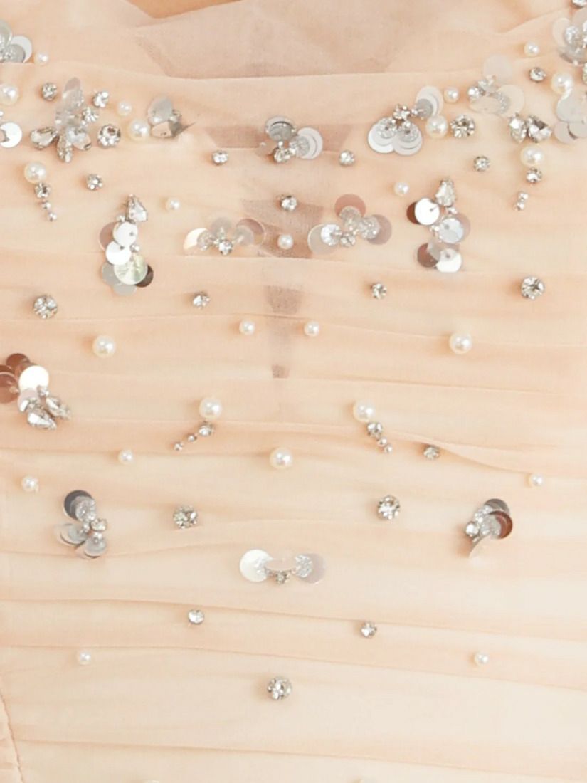 AngelR エンジェルアール メッシュギャザービジューマイクロフレアミニドレス ar25868-ks