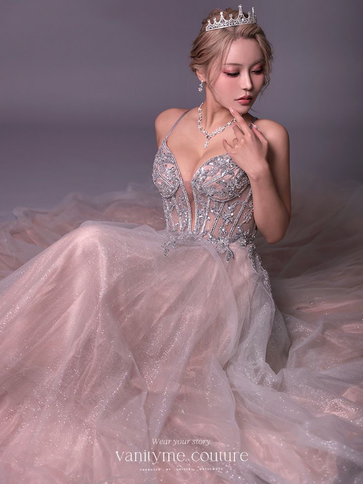 vanityME.couture. バニティミークチュール Eclat Lumiere（エクラ・リュミエール）ロングドレス vctr-l-cc0881