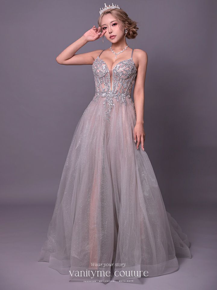 vanityME.couture. バニティミークチュール Eclat Lumiere（エクラ・リュミエール）ロングドレス vctr-l-cc0881