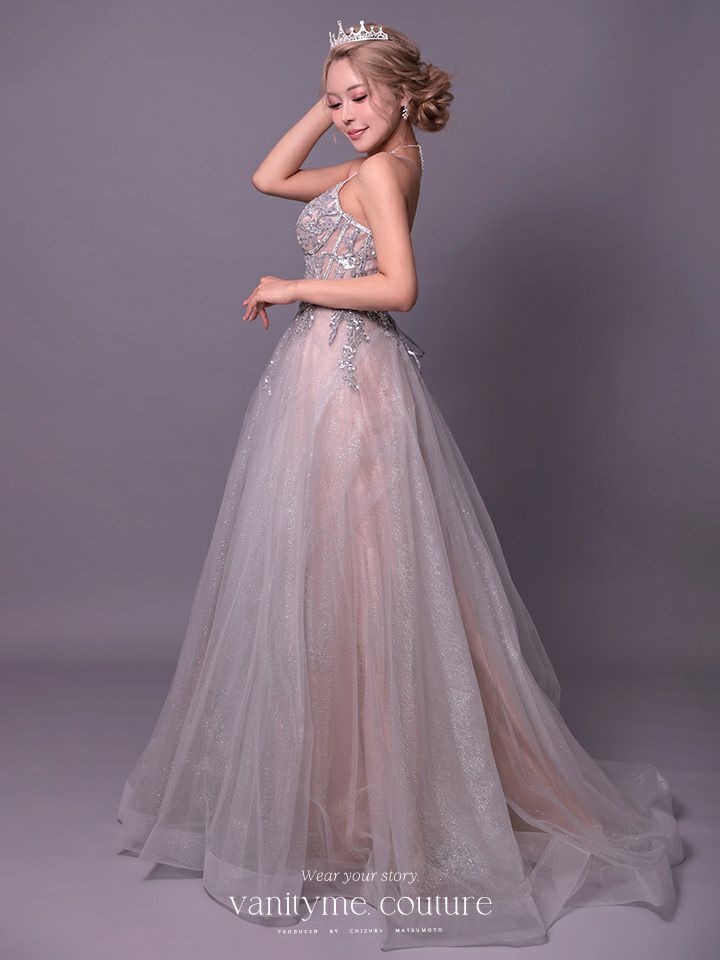 vanityME.couture. バニティミークチュール Eclat Lumiere（エクラ・リュミエール）ロングドレス vctr-l-cc0881