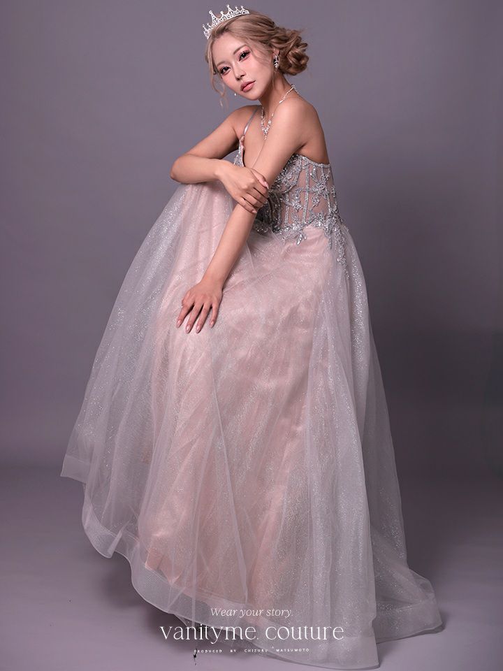 vanityME.couture. バニティミークチュール Eclat Lumiere（エクラ・リュミエール）ロングドレス vctr-l-cc0881