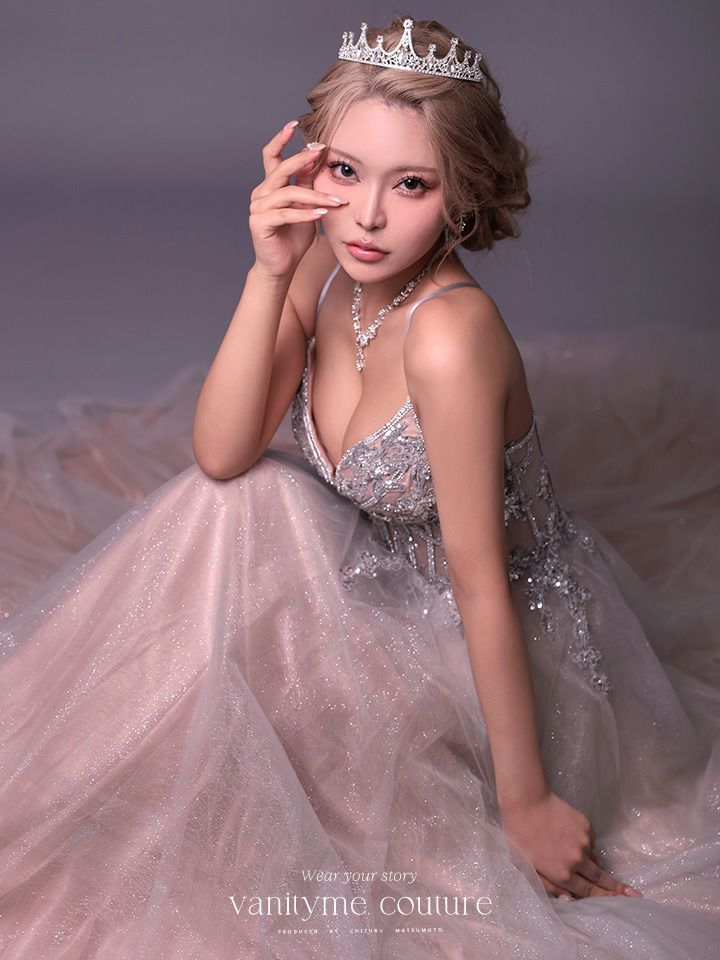 vanityME.couture. バニティミークチュール Eclat Lumiere（エクラ・リュミエール）ロングドレス vctr-l-cc0881