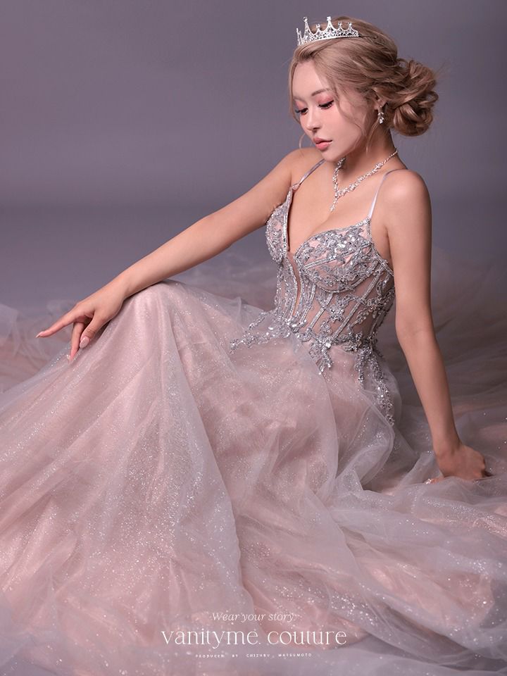 vanityME.couture. バニティミークチュール Eclat Lumiere（エクラ・リュミエール）ロングドレス vctr-l-cc0881