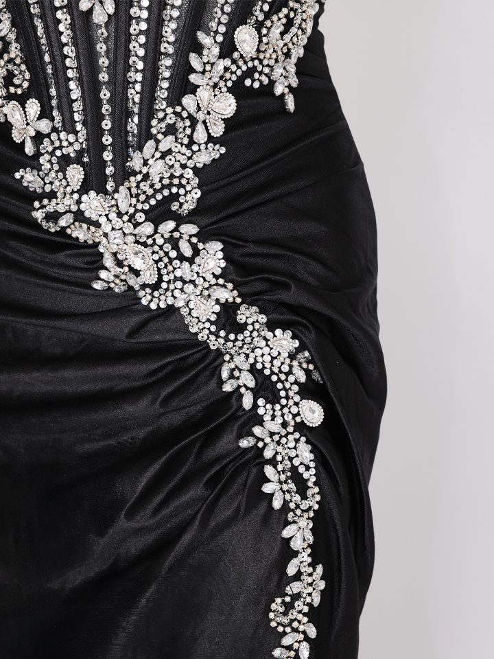 vanityME.couture. バニティミークチュール Eclat Noir（エクラ・ノワール）ロングドレス vctr-l-cm383