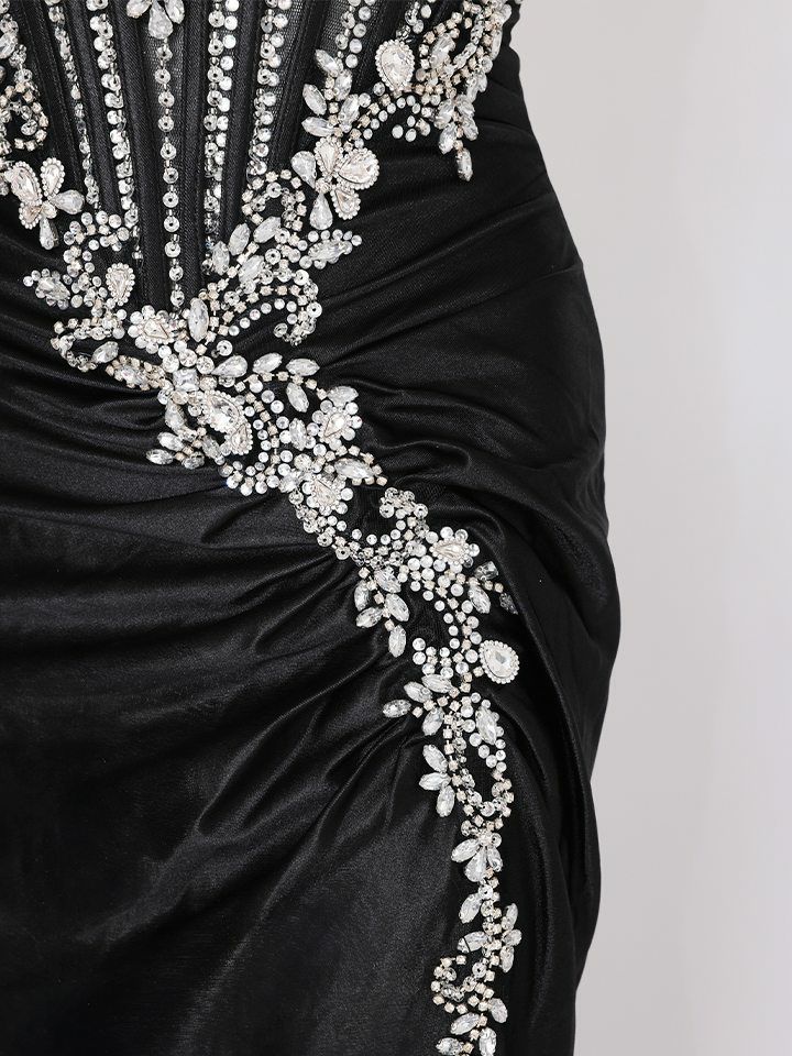 vanityME.couture. バニティミークチュール Eclat Noir（エクラ・ノワール）ロングドレス vctr-l-cm383