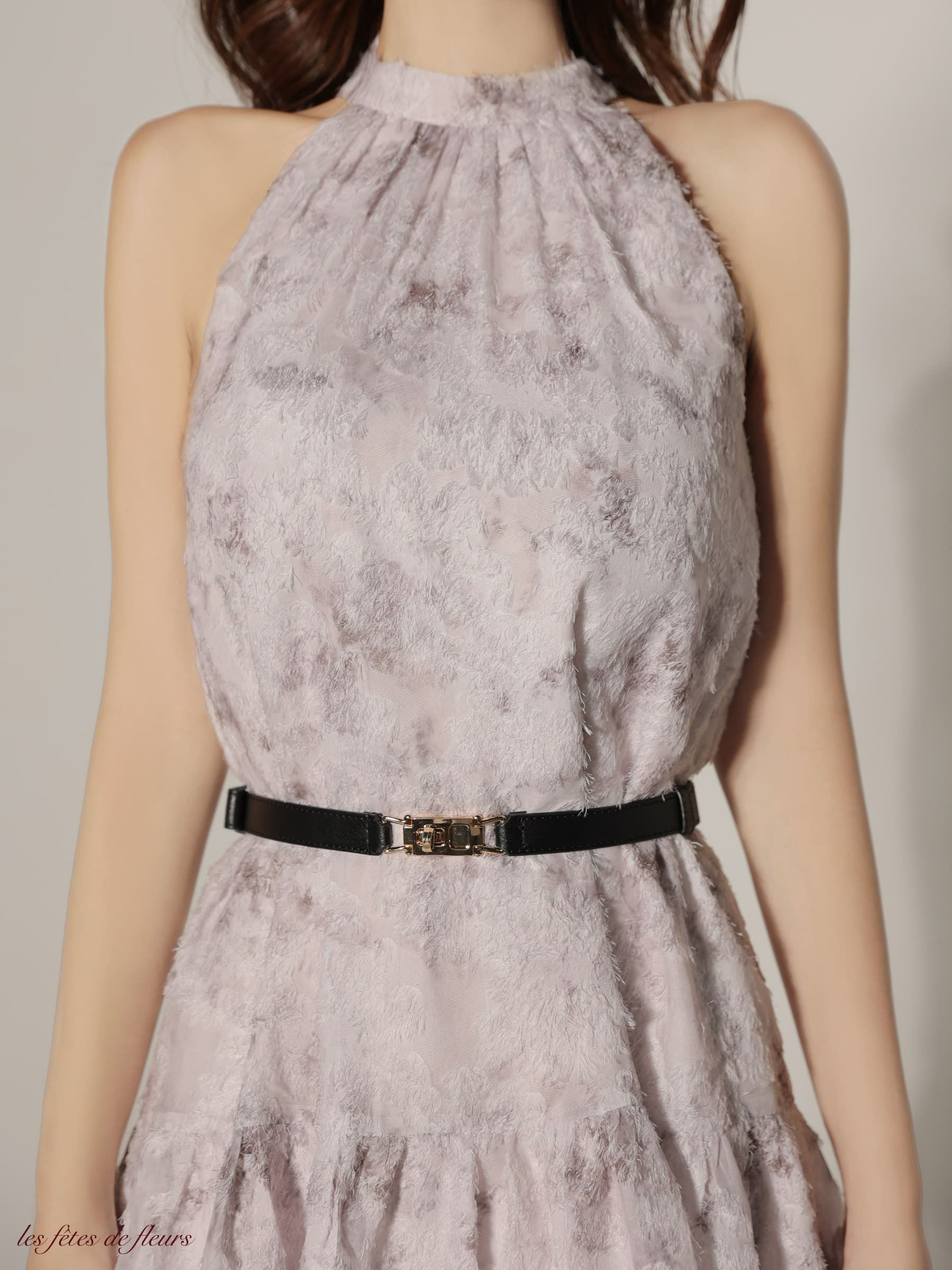 【XSサイズあり】Les fetes de fleurs レフェットデフルール fleurs jacquard mini dress LF4625-c