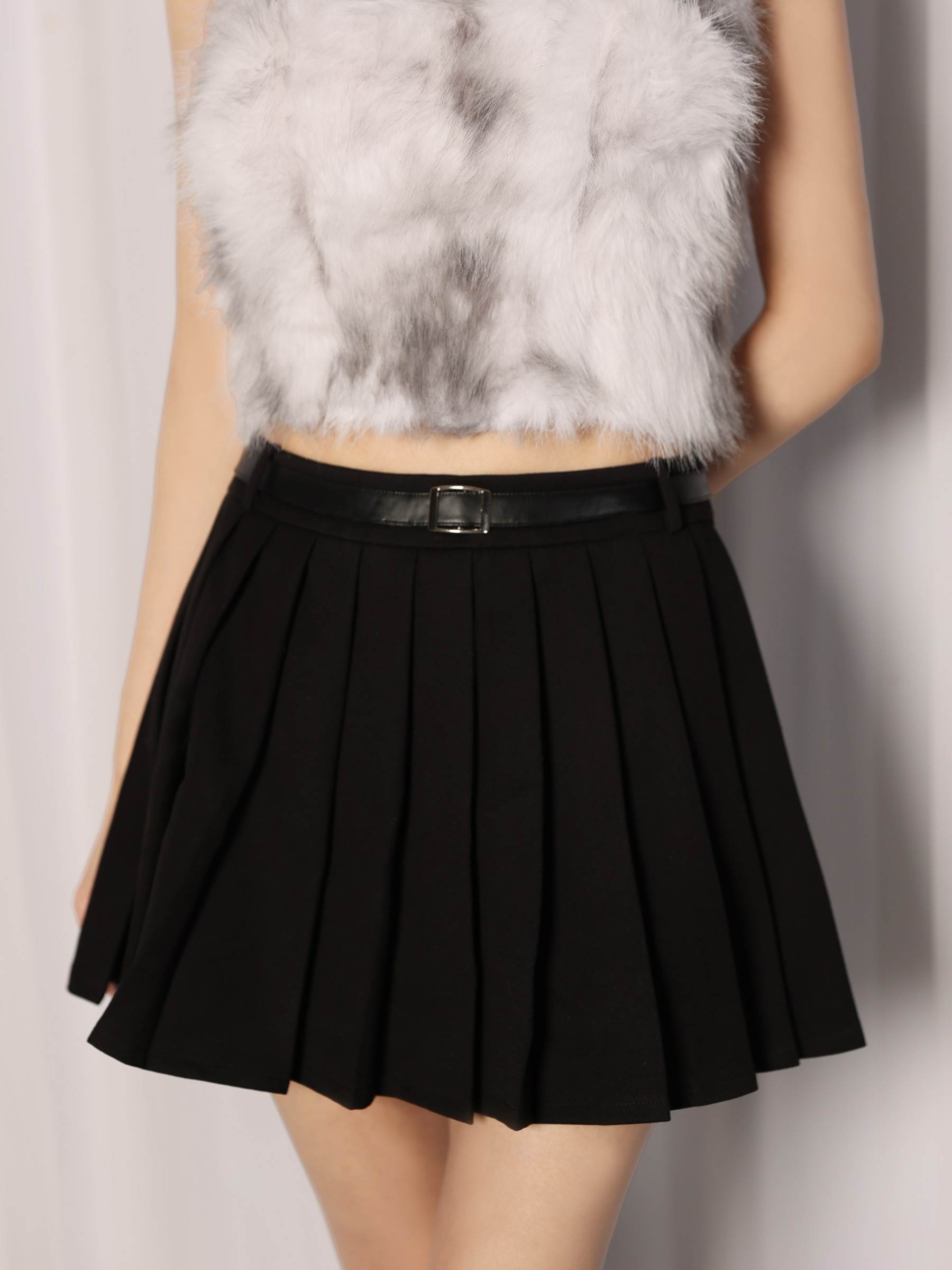 【XSサイズあり】Les fetes de fleurs レフェットデフルール mode fur belted setup dress LF4632-c