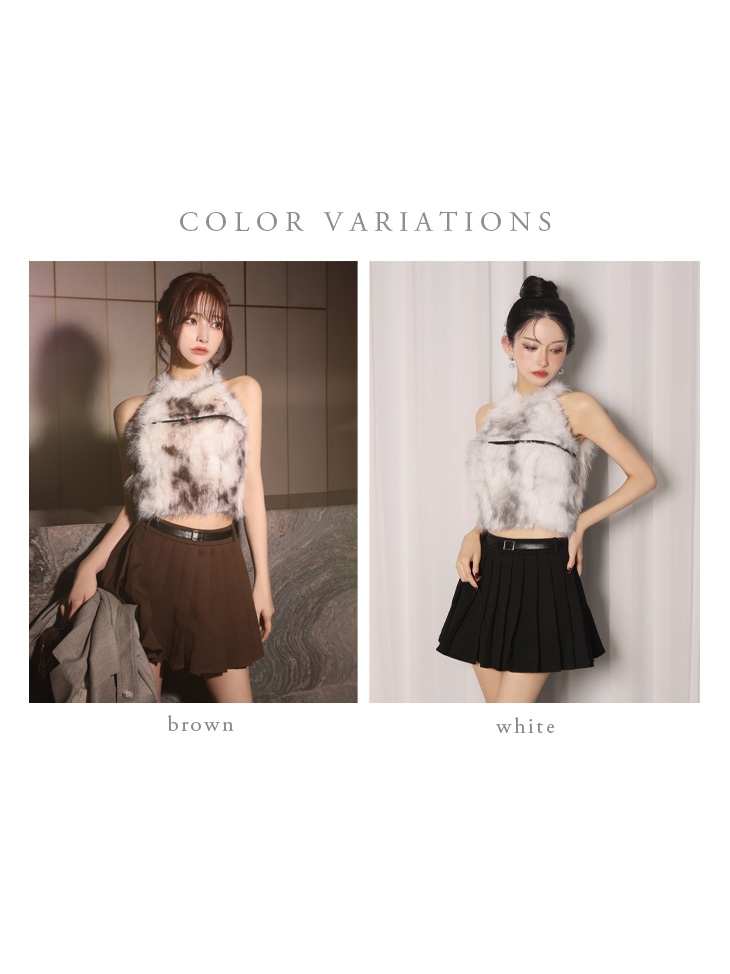 【XSサイズあり】Les fetes de fleurs レフェットデフルール mode fur belted setup dress LF4632-c