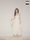 【XSサイズあり】Les fetes de fleurs レフェットデフルール luxe tulle long dress LF4636-c