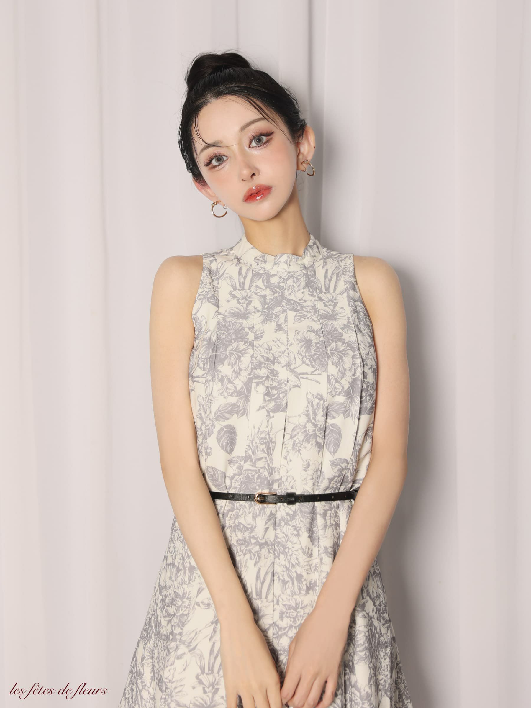 【XSサイズあり】Les fetes de fleurs レフェットデフルール belle bloom mini dress LF4613-c