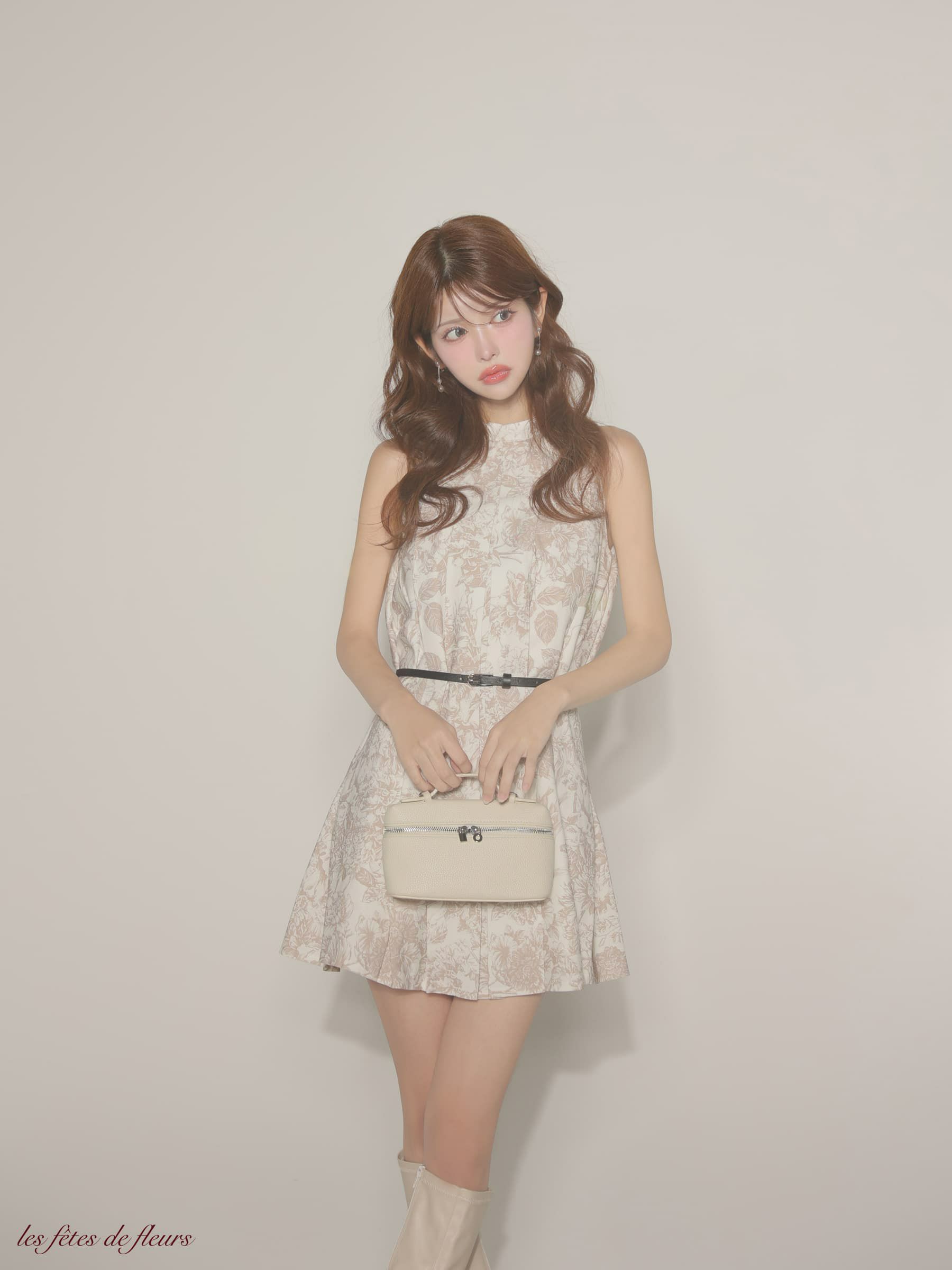 【XSサイズあり】Les fetes de fleurs レフェットデフルール belle bloom mini dress LF4613-c