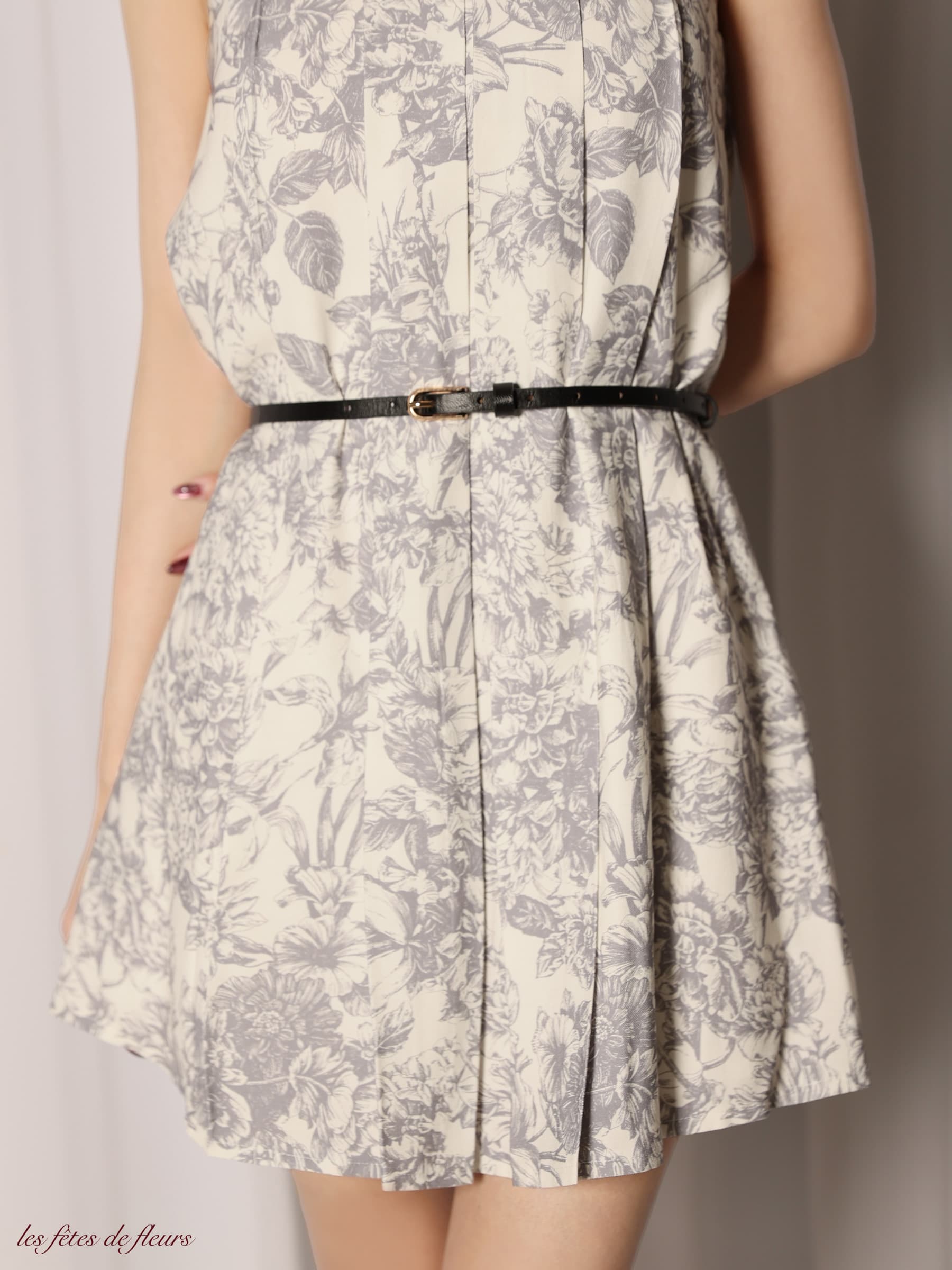 【XSサイズあり】Les fetes de fleurs レフェットデフルール belle bloom mini dress LF4613-c