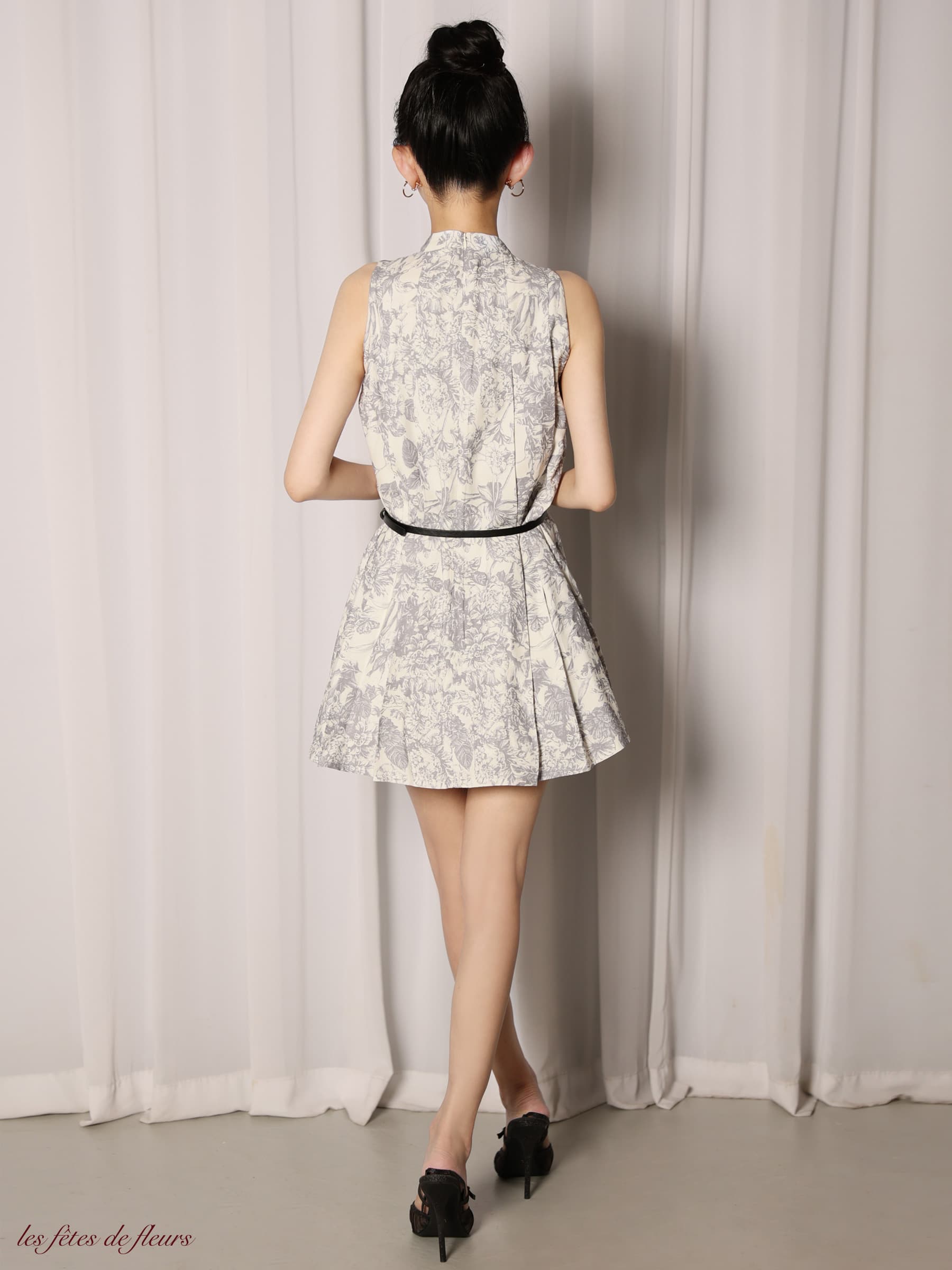 【XSサイズあり】Les fetes de fleurs レフェットデフルール belle bloom mini dress LF4613-c