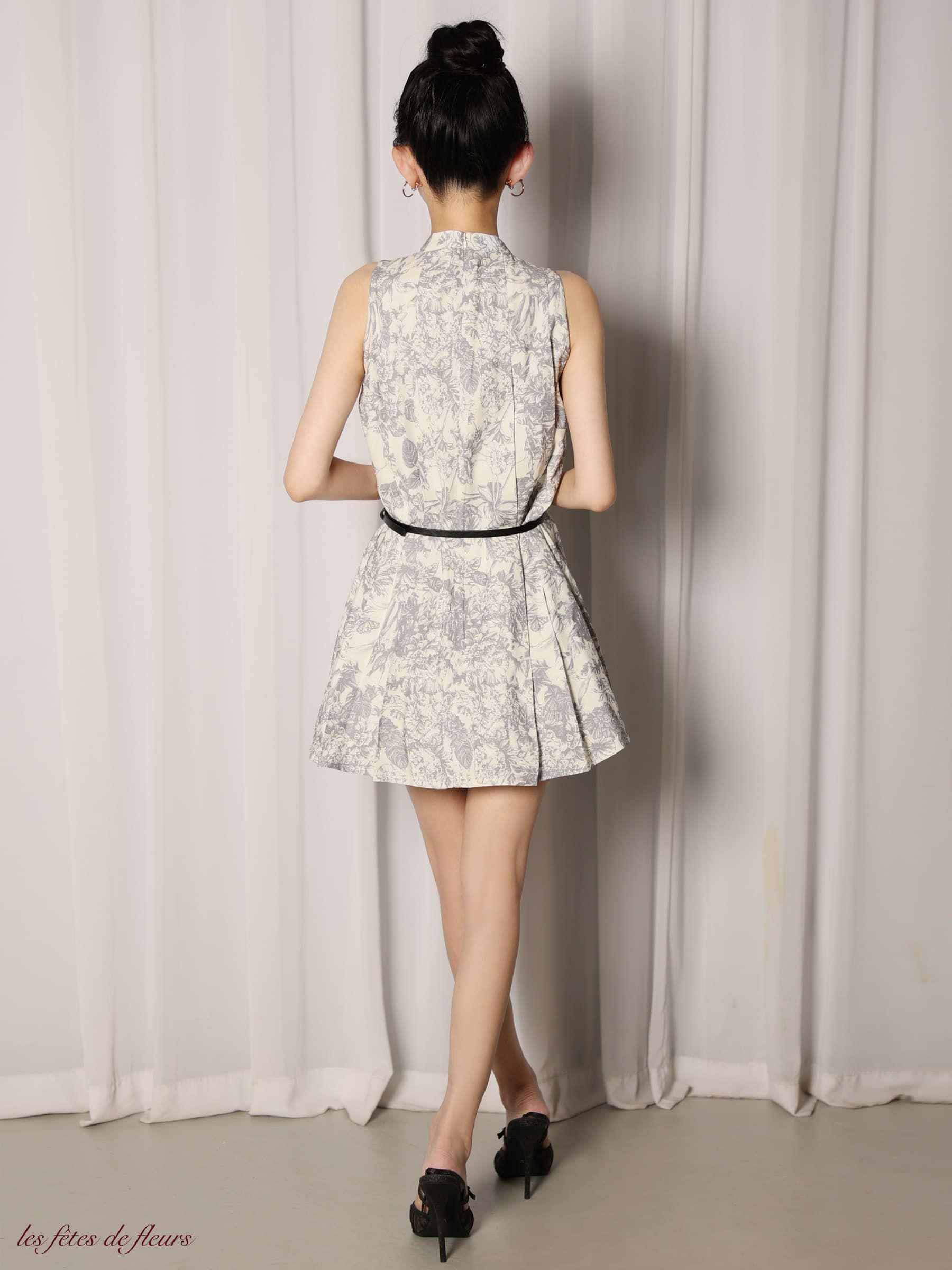 【XSサイズあり】Les fetes de fleurs レフェットデフルール belle bloom mini dress LF4613-c