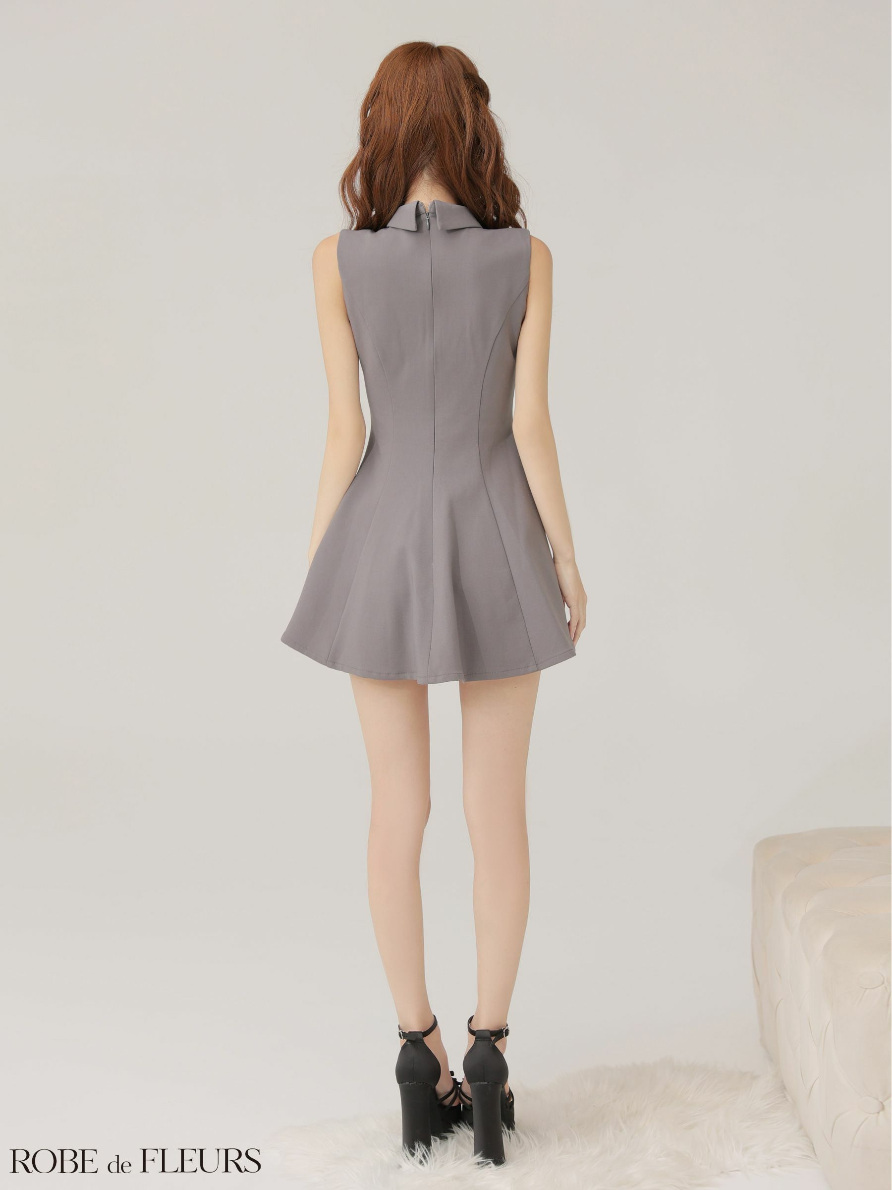 ROBE de FLEURS ローブドフルール 【XS～Lサイズあり】襟付き