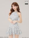 ROBE de FLEURS ローブドフルール 【XSサイズあり】ジャガードホルターネックフレアミニキャバドレス fm4624-c