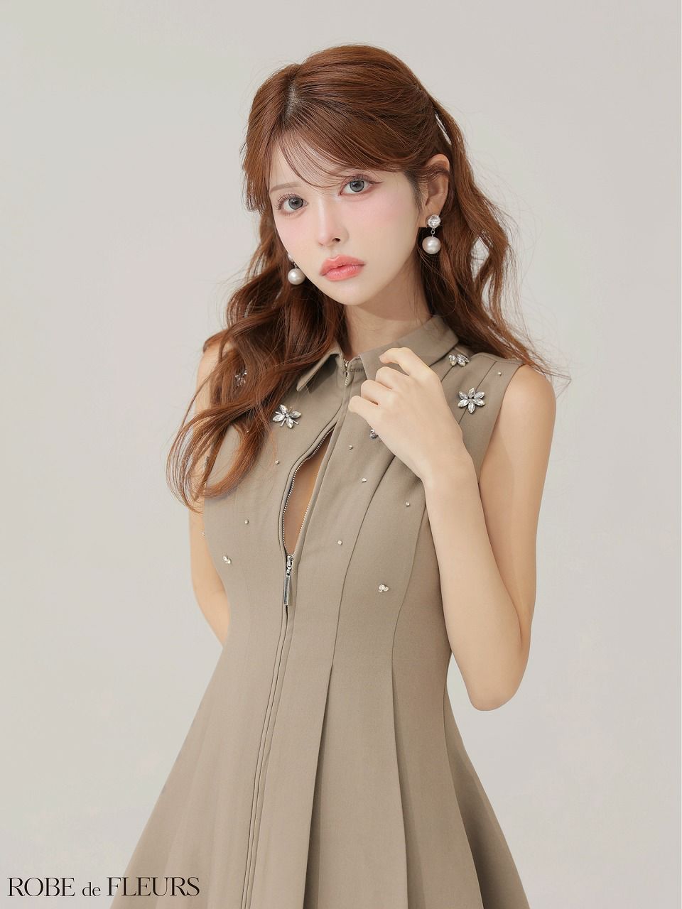 ローブドフルール ROBE de FLEURS ローブドフルール 【XS～Lサイズあり】襟付き