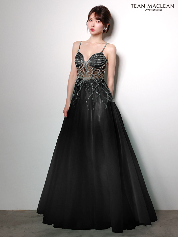 JEAN MACLEAN ジャンマクレーン シャンデリアビジュー/ジュエリー/パールチェーン/姫/ロングドレス  ja51004