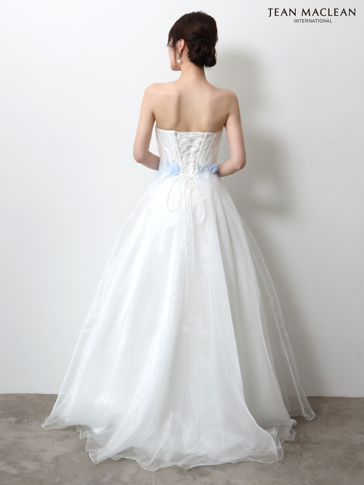 JEAN MACLEAN ジャンマクレーン 立体ローズフラワーモチーフ/ビジュー/姫/ロングドレス  ja51005