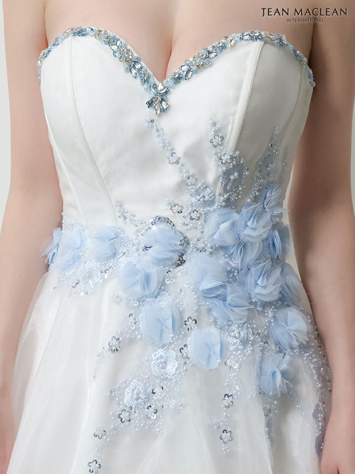 JEAN MACLEAN ジャンマクレーン 立体ローズフラワーモチーフ/ビジュー/姫/ロングドレス  ja51005