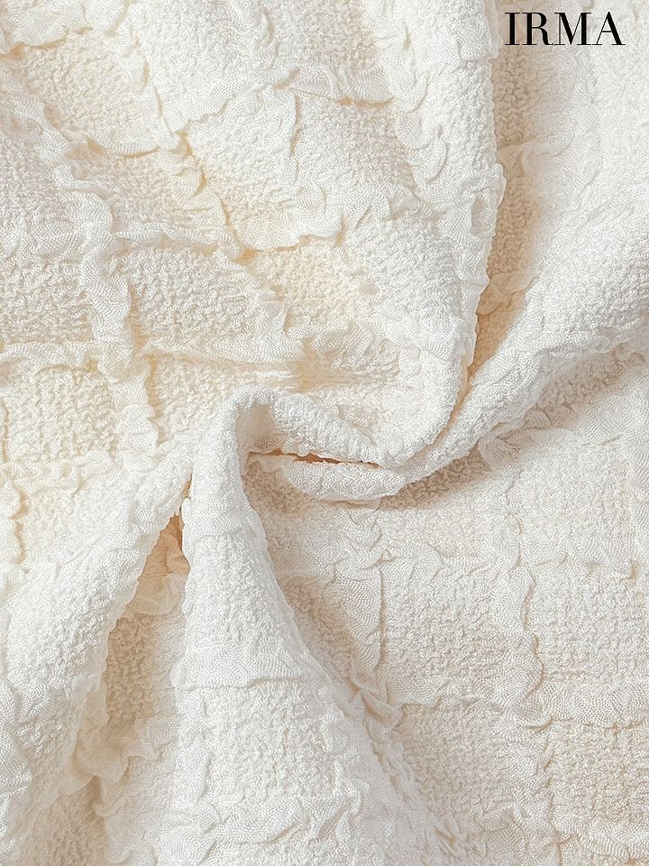 IRMA イルマ バイカラー/パイピング/リボンブローチ付き/パールビジュー/セミフレア/ミニドレス ir55086-c