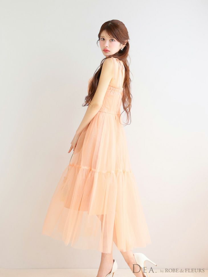 DEA. ディア バイ ローブドフルール ショルダーリボンフレアチュール