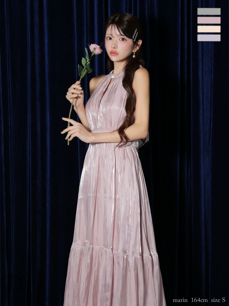 DEA. ディア バイ ローブドフルール ショルダーリボンフレアチュール