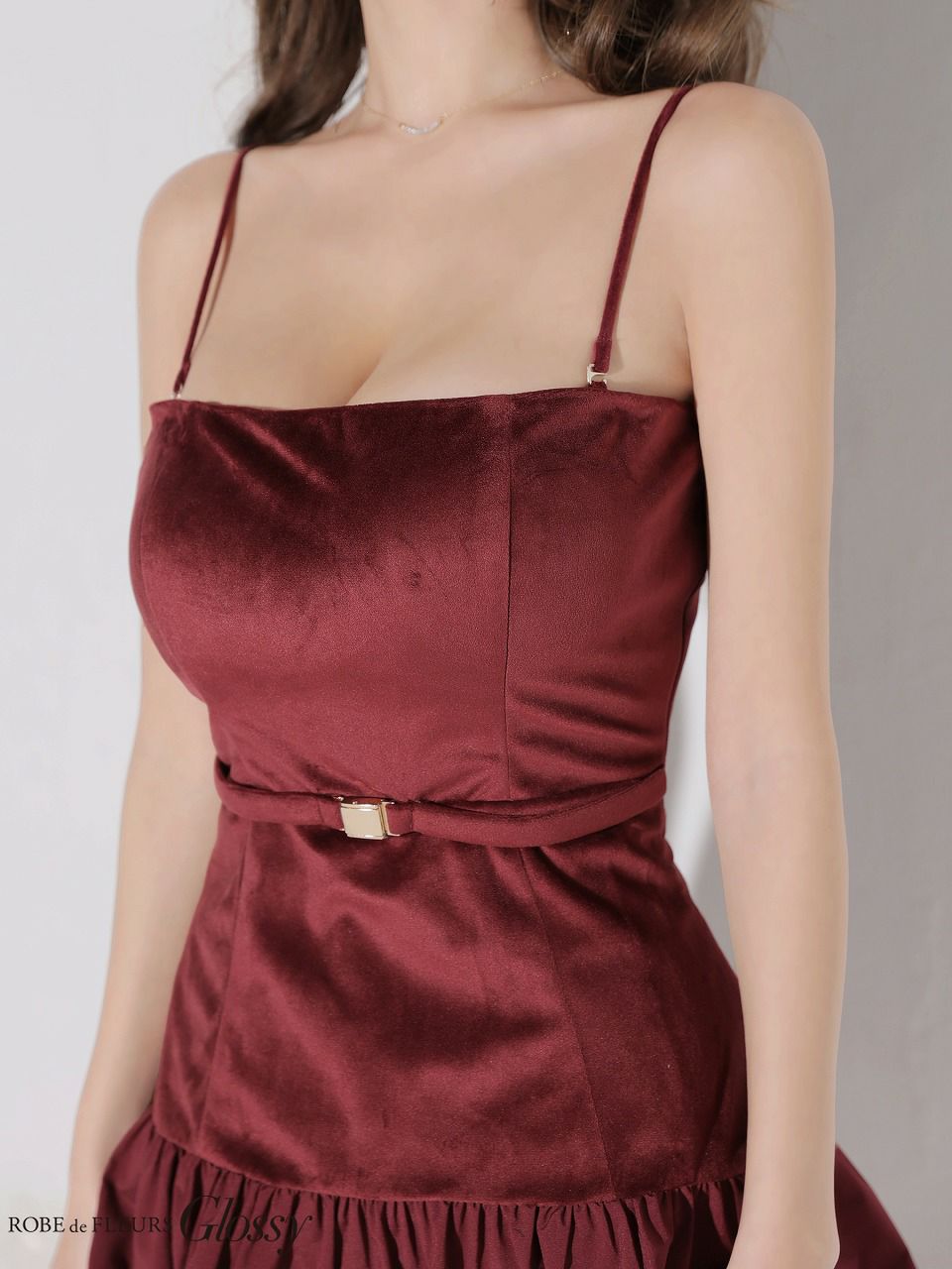 Glossy ローブドフルールグロッシー 【XSサイズあり】ベロアバルーン