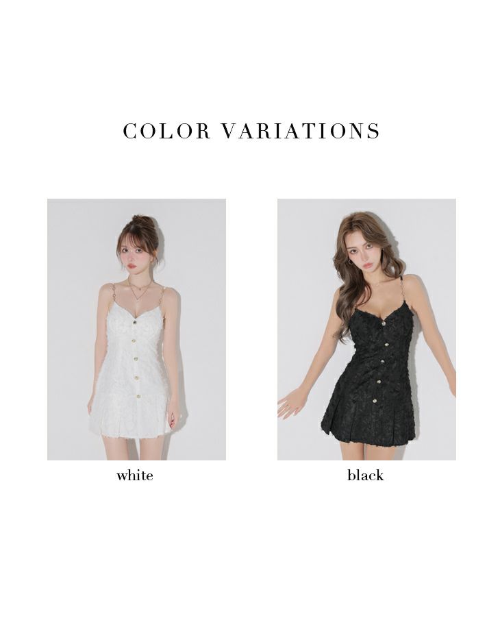 Glossy ローブドフルールグロッシー 【XSサイズあり】フリンジジャガードキャミミニキャバドレス gl4337