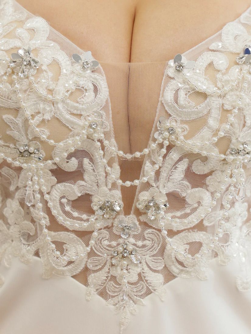 AngelR エンジェルアール ホルターネックアッパーフラワーパールチェーンビジューメッシュタイトミニドレス ar25352