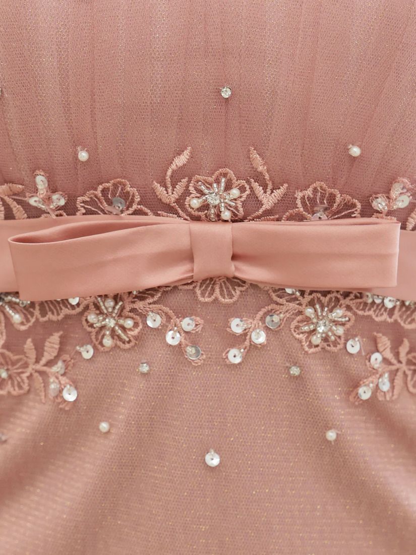 AngelR エンジェルアール メッシュパフスリーブフラワーウエストリボンビジューバストハートカットタイトマイクロミニドレス ar25876