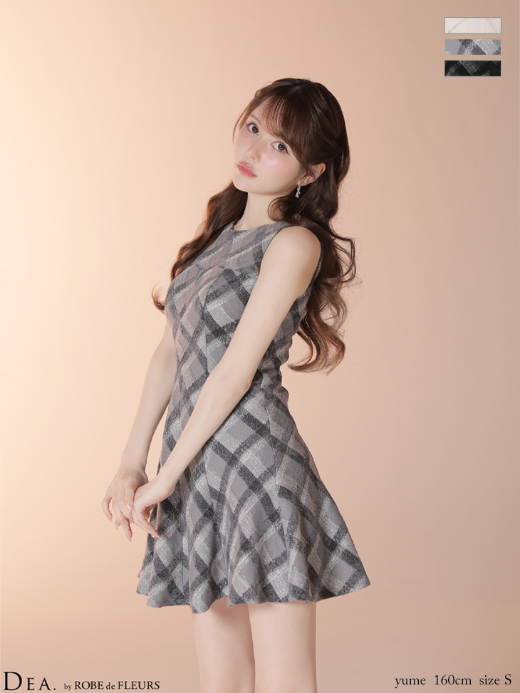 ERUKEI エルケイ フラワープリント・Vネック・ノースリーブ・Aライン