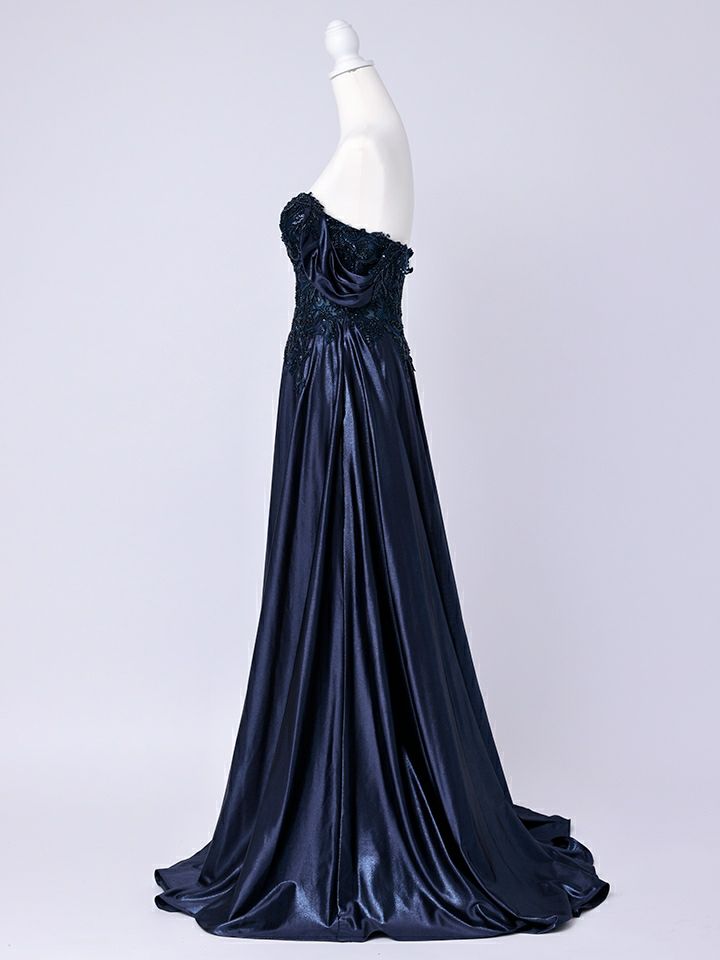 vanityME.couture. バニティミークチュール Noble Navy Couture ノーブル・ネイビー・クチュール ロングドレス 紺 クール vctr-l-cds525-1