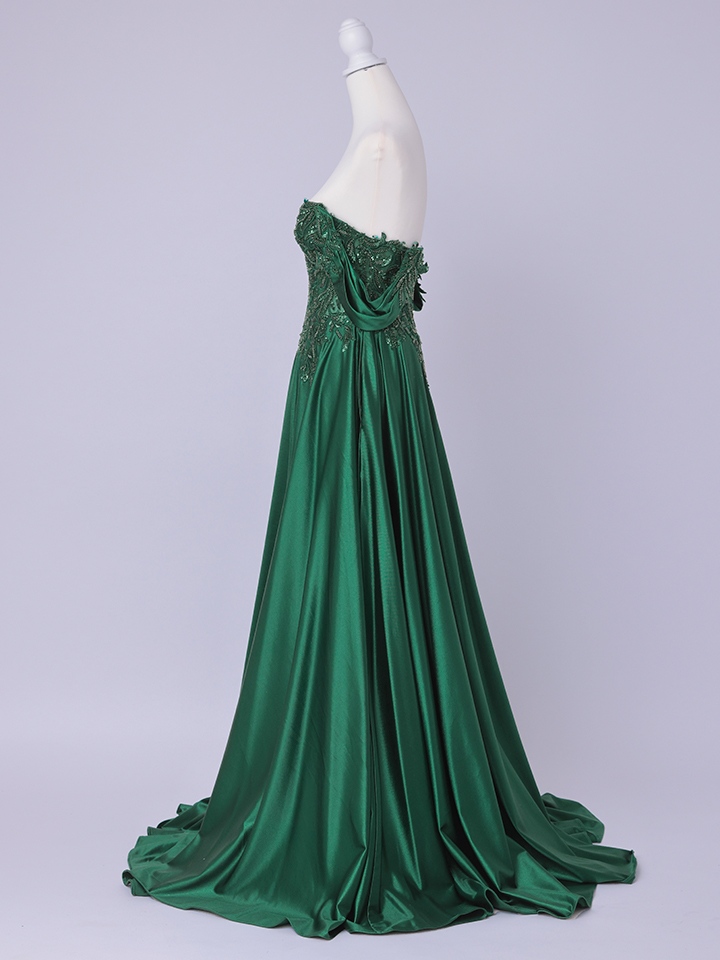 vanityME.couture. バニティミークチュール Noble Emerald Couture ノーブル・エメラルド・クチュール ロングドレス 緑 クール vctr-l-cds525-2
