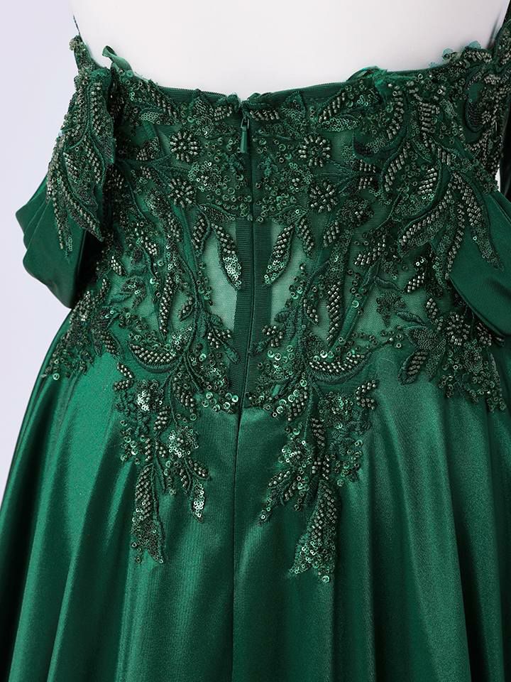 vanityME.couture. バニティミークチュール Noble Emerald Couture ノーブル・エメラルド・クチュール ロングドレス 緑 クール vctr-l-cds525-2