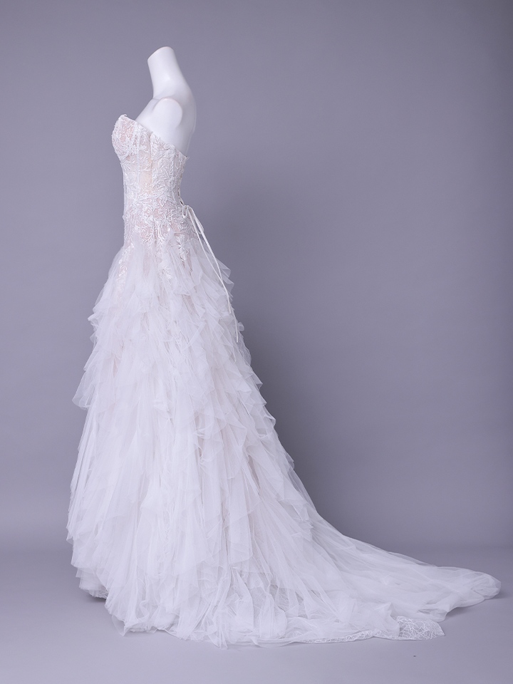 vanityME.couture. バニティミークチュール Blanc Neige Couture ブラン・ネージュ・クチュール ロングドレス 白 ホワイト バースデー vctr-l-wl016