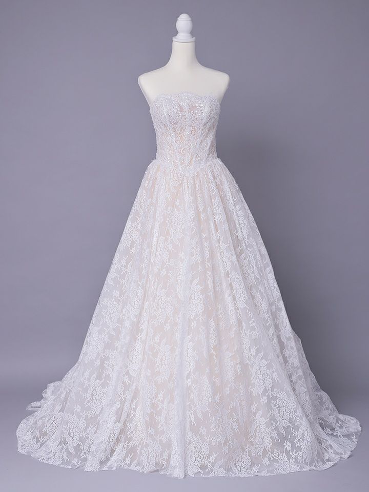 vanityME.couture. バニティミークチュール Blanc Dentelle Couture ブラン・ダンテル・クチュール ロングドレス 白 レース ウェディング バースデー vctr-l-wl061