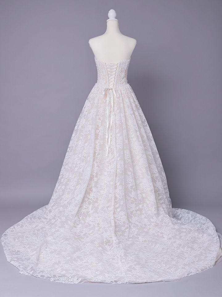 vanityME.couture. バニティミークチュール Blanc Dentelle Couture ブラン・ダンテル・クチュール ロングドレス 白 レース ウェディング バースデー vctr-l-wl061