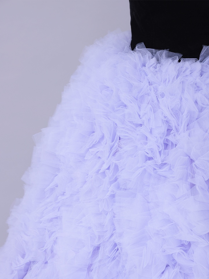 vanityME.couture. バニティミークチュール Quartz Ruffle Couture クォーツ・ラッフル・クチュール ロングドレス バースデー 紫 ボリューム vctr-t-25083-1