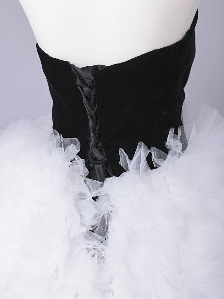 vanityME.couture. バニティミークチュール Quartz Ruffle Couture クォーツ・ラッフル・クチュール ロングドレス バースデー 白 ボリューム vctr-t-25083-2