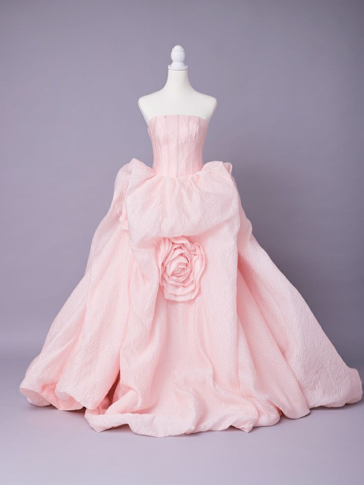 vanityME.couture. バニティミークチュール Lilas Rose Couture リラ・ローズ・クチュール ロングドレス バースデー ピンク 薔薇 プリンセス vctr-t-25081-1