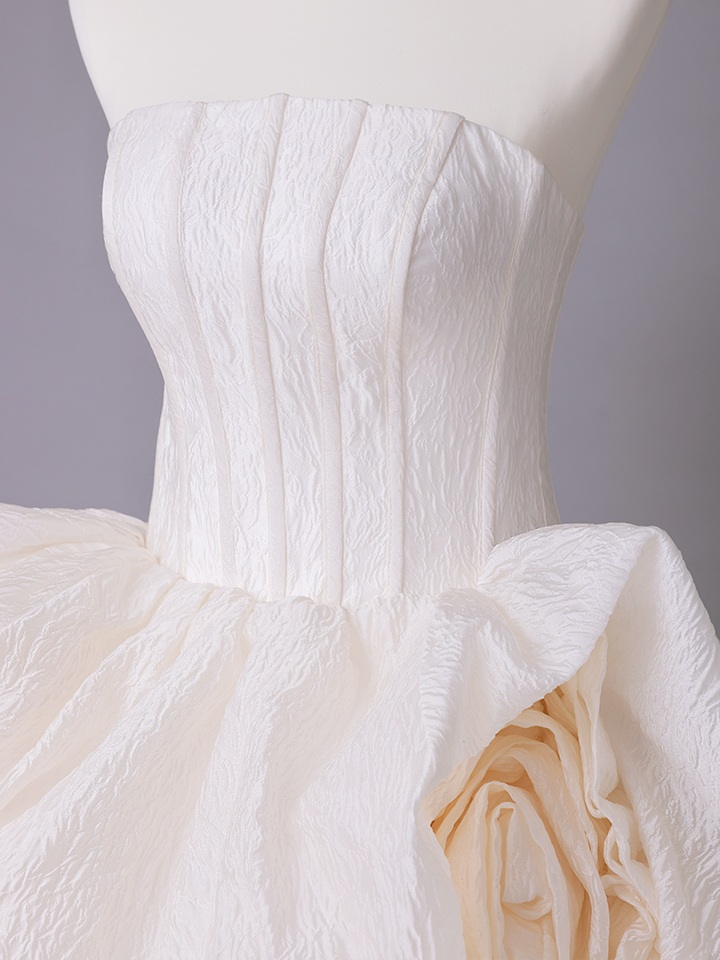 vanityME.couture. バニティミークチュール Blanc Rose Couture ブラン・ローズ・クチュール ロングドレス バースデー 白 薔薇 プリンセス vctr-t-25081-2