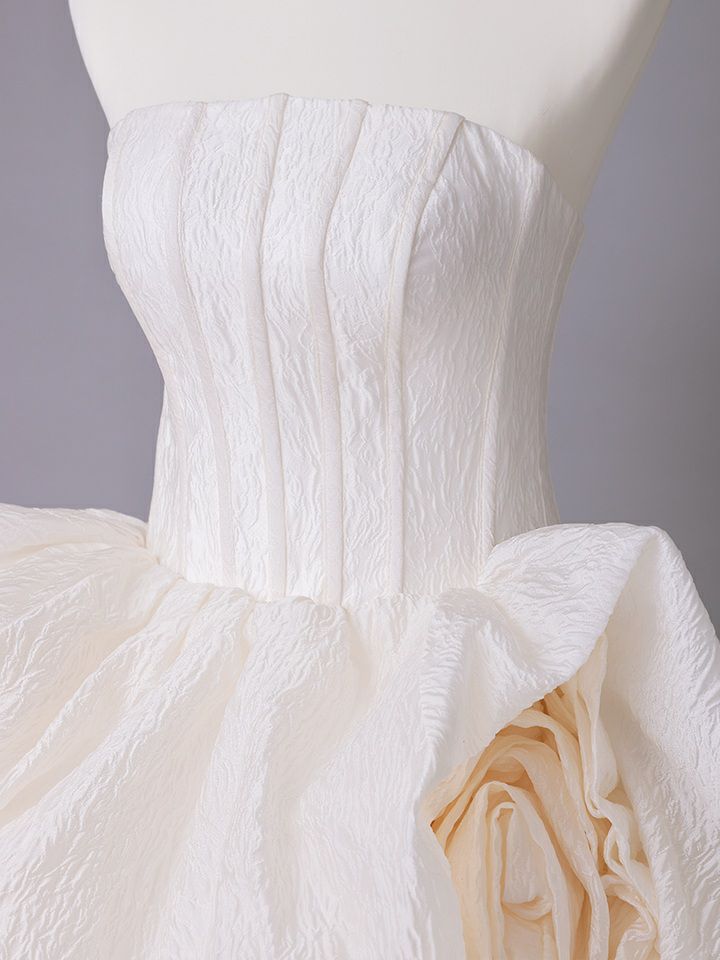 vanityME.couture. バニティミークチュール Blanc Rose Couture ブラン・ローズ・クチュール ロングドレス バースデー 白 薔薇 プリンセス vctr-t-25081-2