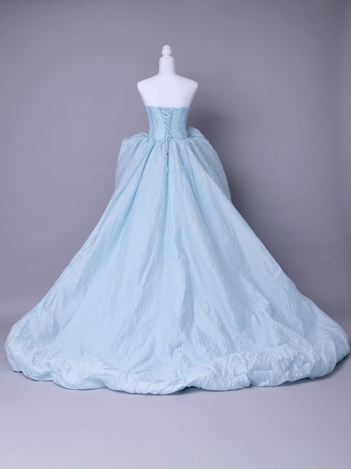 vanityME.couture. バニティミークチュール Ciel Rose Couture シエル・ローズ・クチュール ロングドレス バースデー ブルー 水色 薔薇 プリンセス vctr-t-25081-3