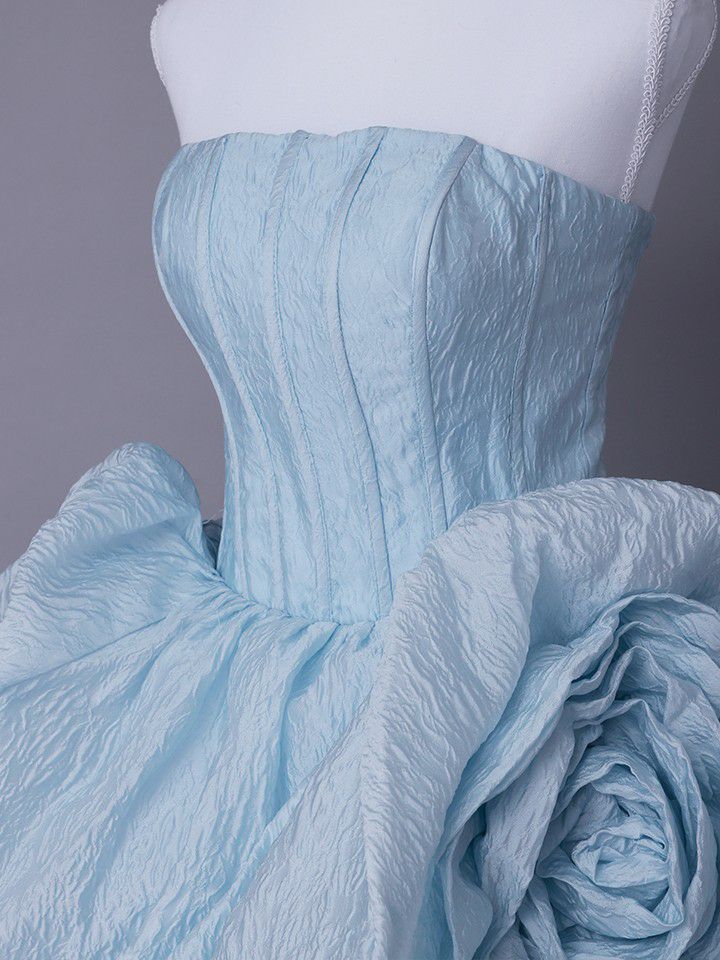 vanityME.couture. バニティミークチュール Ciel Rose Couture シエル・ローズ・クチュール ロングドレス バースデー ブルー 水色 薔薇 プリンセス vctr-t-25081-3