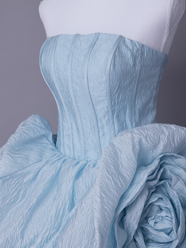 vanityME.couture. バニティミークチュール Ciel Rose Couture シエル・ローズ・クチュール ロングドレス バースデー ブルー 水色 薔薇 プリンセス vctr-t-25081-3